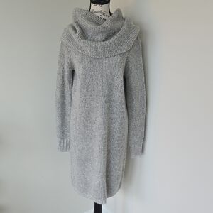 Merona Gray Cowl Neck Sweater Dress